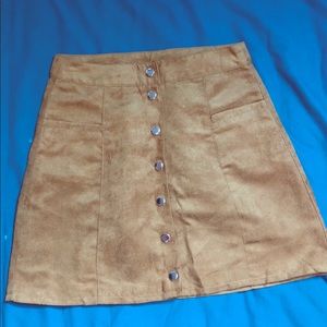 H&M divided, button down mini skirt